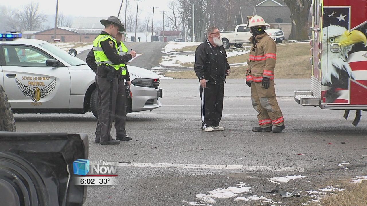 Two men hospitalized after car accident at intersection of US-30 and Defiance Trail